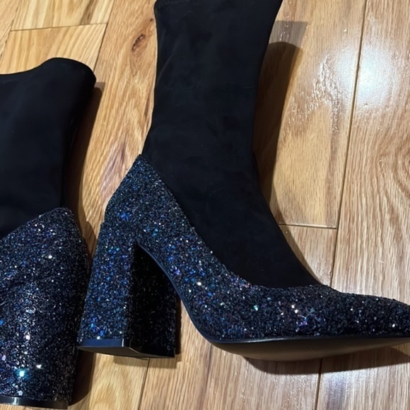 New Shelley’s of London Ely Glitter stretch boots 6.5 - Picture 5 of 15
